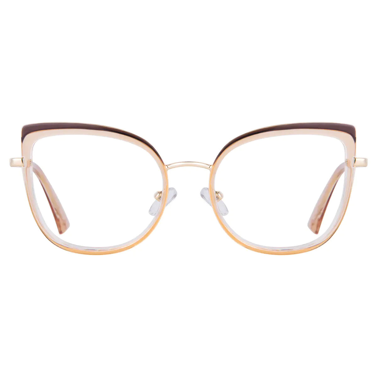 Cat-eye Brown/Light Brown Eyeglasses