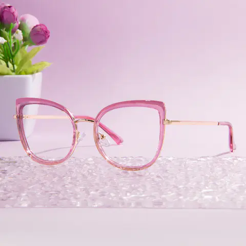 Cat-eye Pink Eyeglasses
