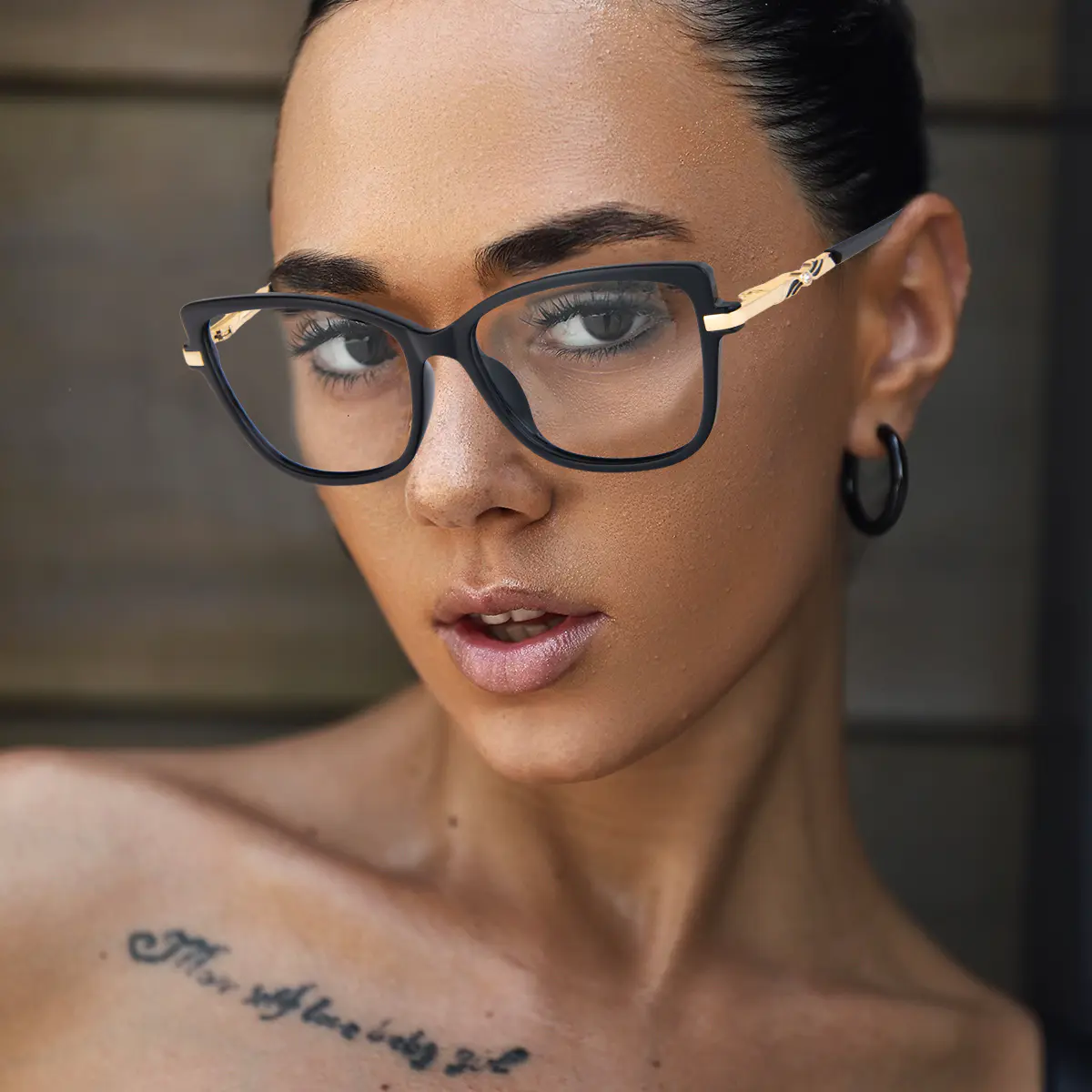 Square Black Eyeglasses