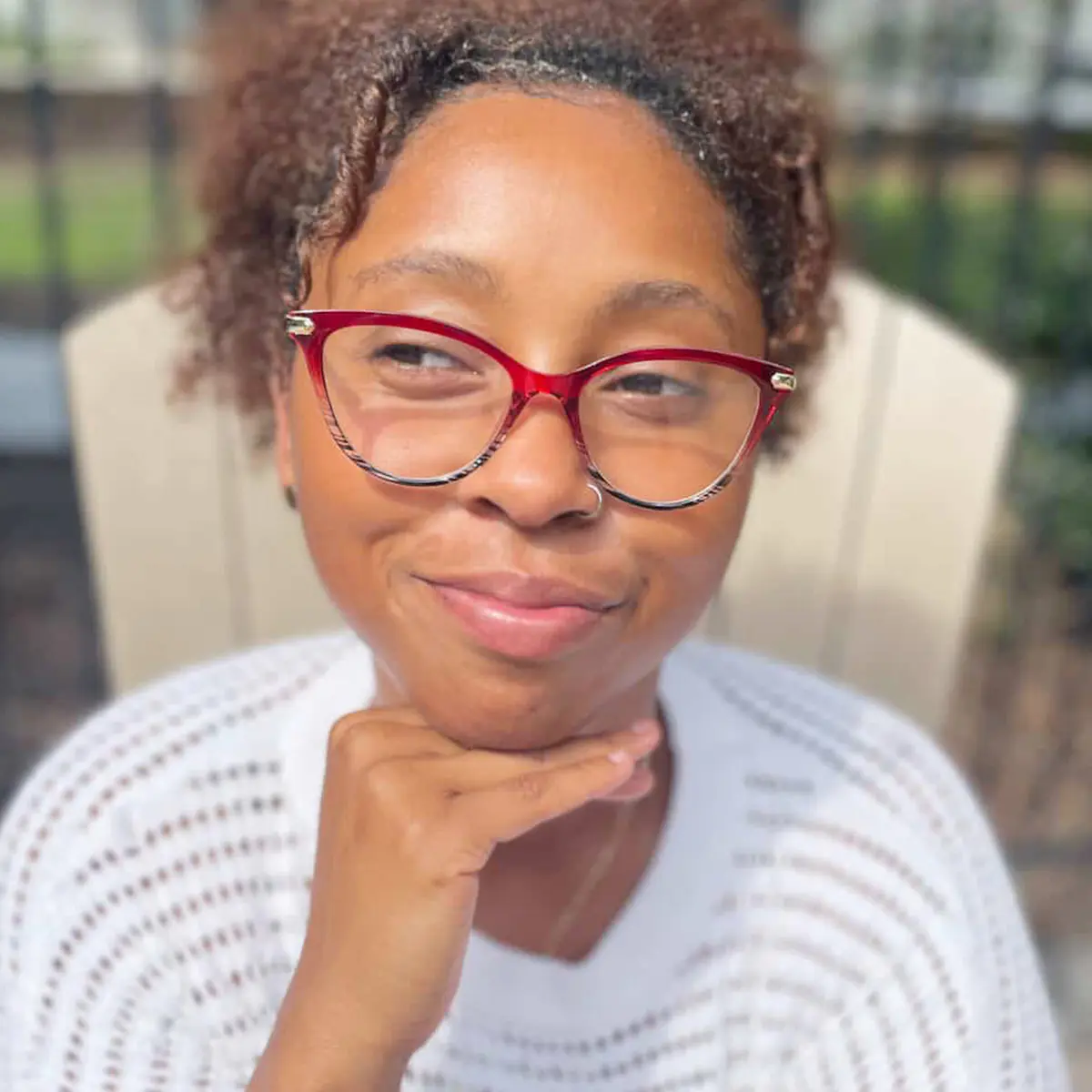 Cat-eye Red Eyeglasses