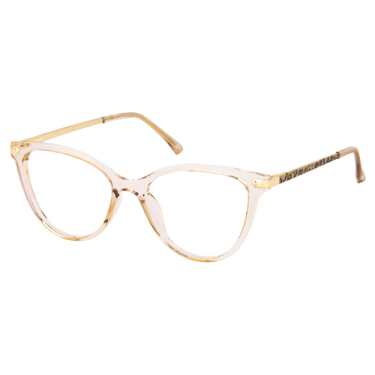 Cat-eye Cream Eyeglasses