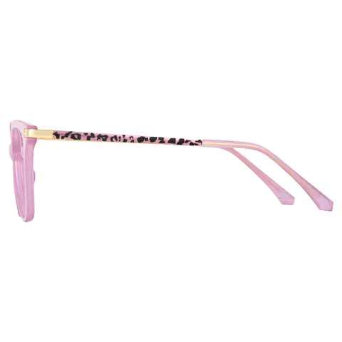 Cat-eye Transparent Purple Eyeglasses