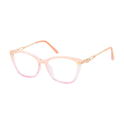 Square Orange/Pink Eyeglasses