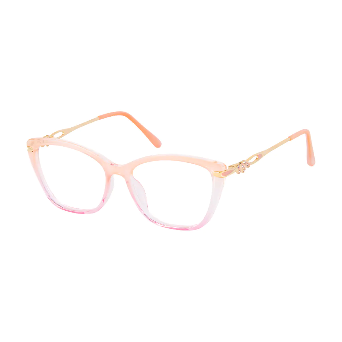 Square Orange/Pink Eyeglasses