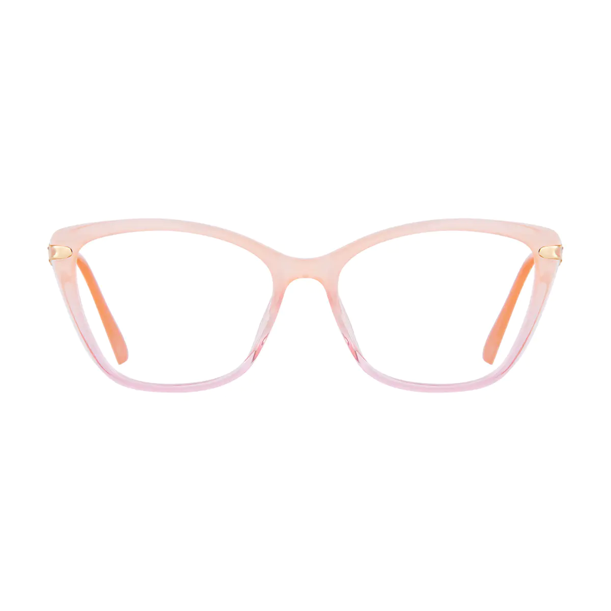 Square Orange/Pink Eyeglasses