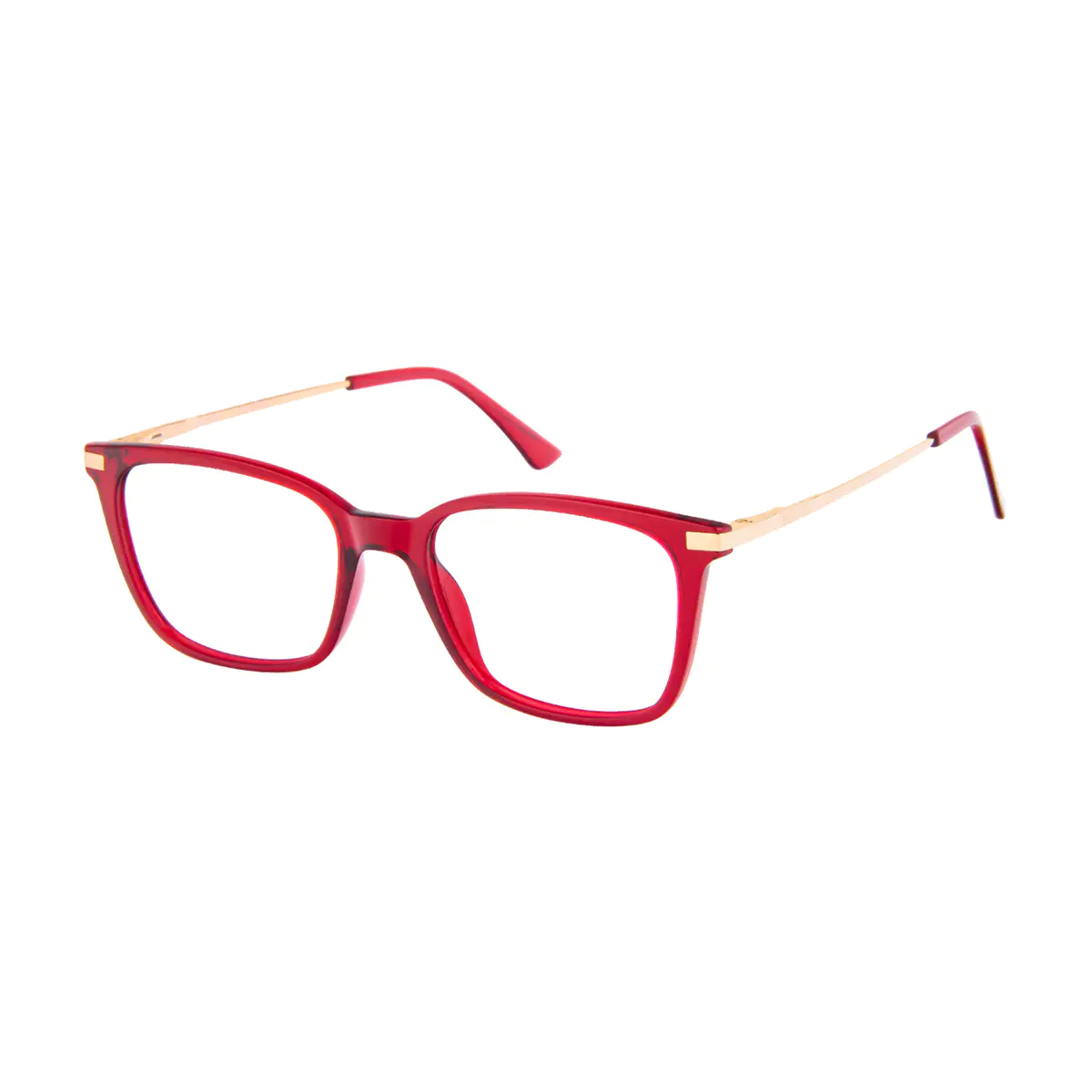 Square Red Eyeglasses