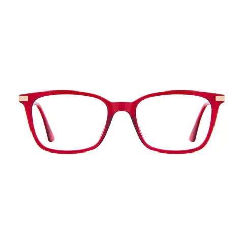 Square Red Eyeglasses