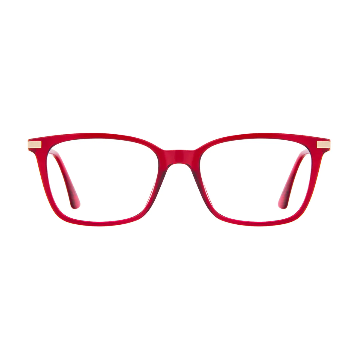 Square Red Eyeglasses