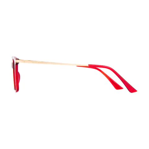 Square Red Eyeglasses