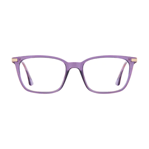 Square Purple Eyeglasses