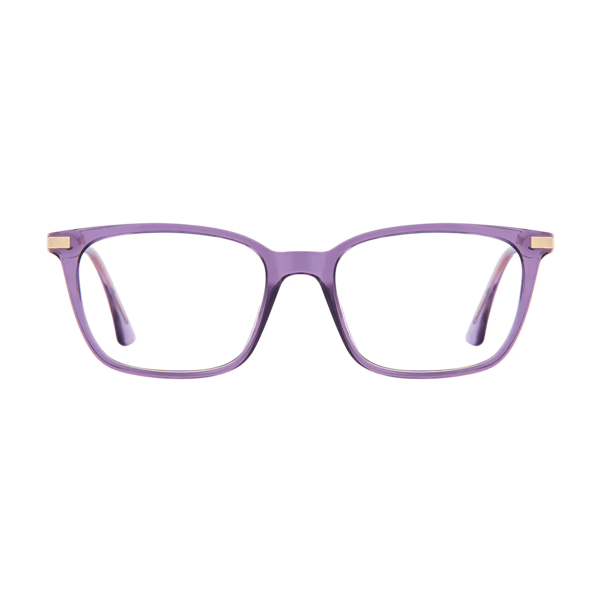 Square Purple Eyeglasses