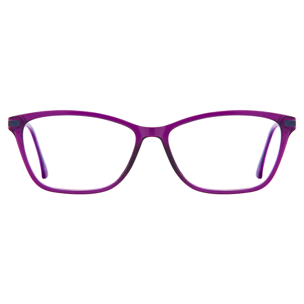 Rectangle Purple Eyeglasses