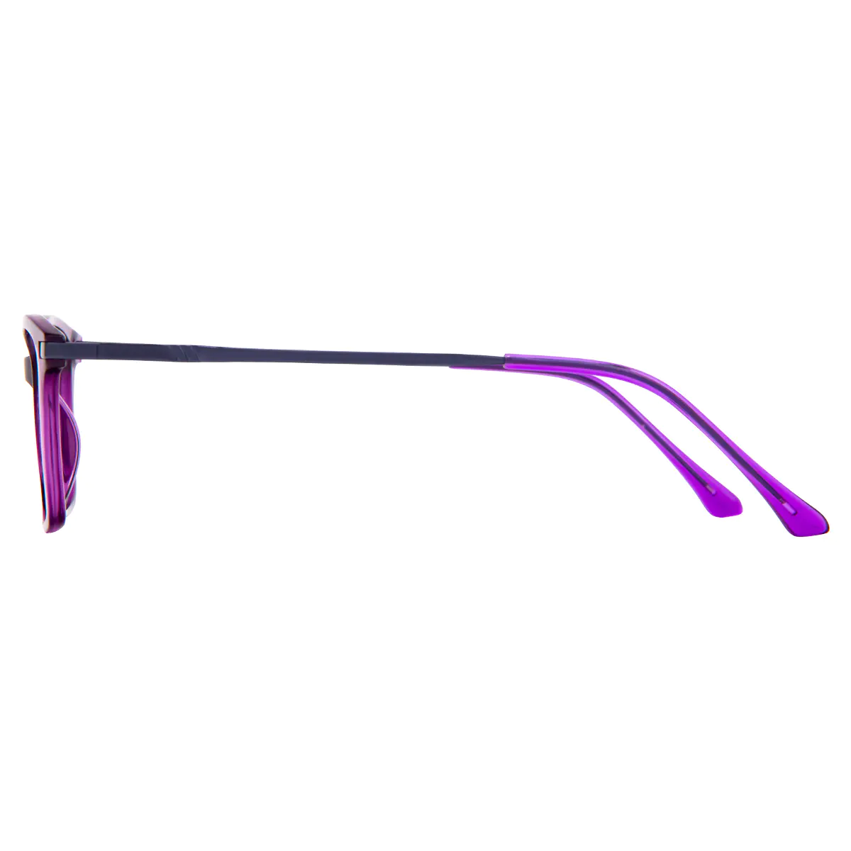 Rectangle Purple Eyeglasses