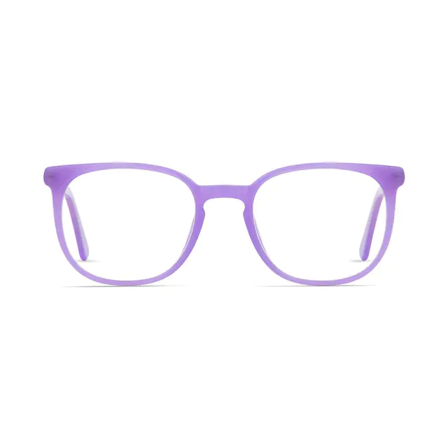 Square Purple Eyeglasses
