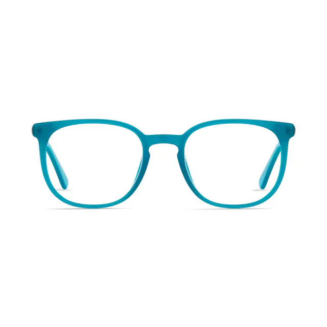 Square Blue Eyeglasses
