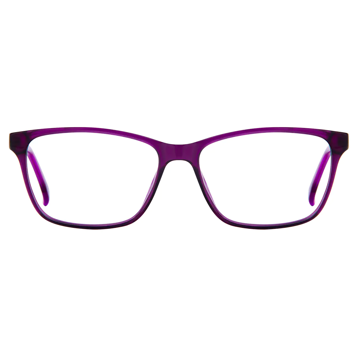 Rectangle Purple Eyeglasses
