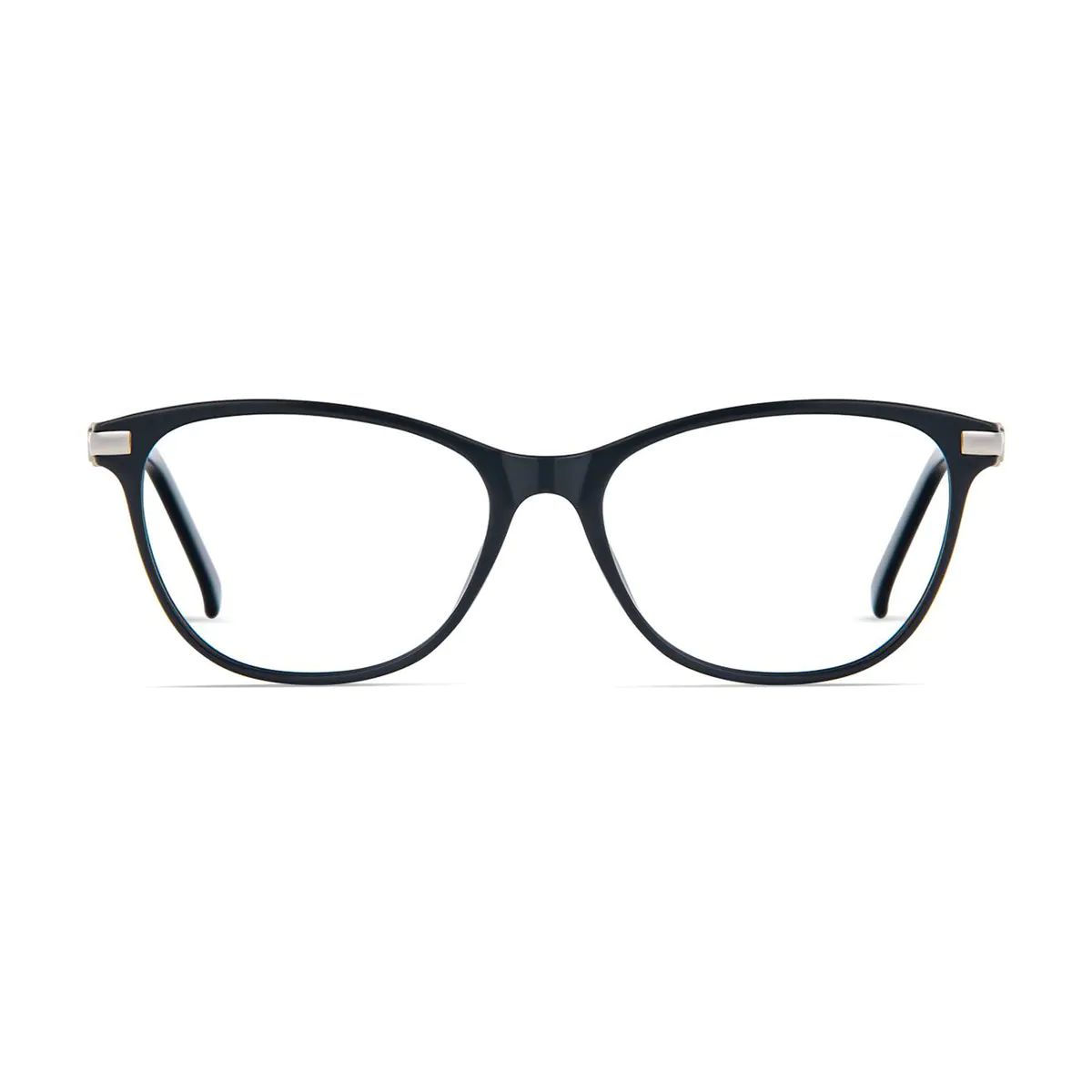 Cat-eye Black/Silver Eyeglasses