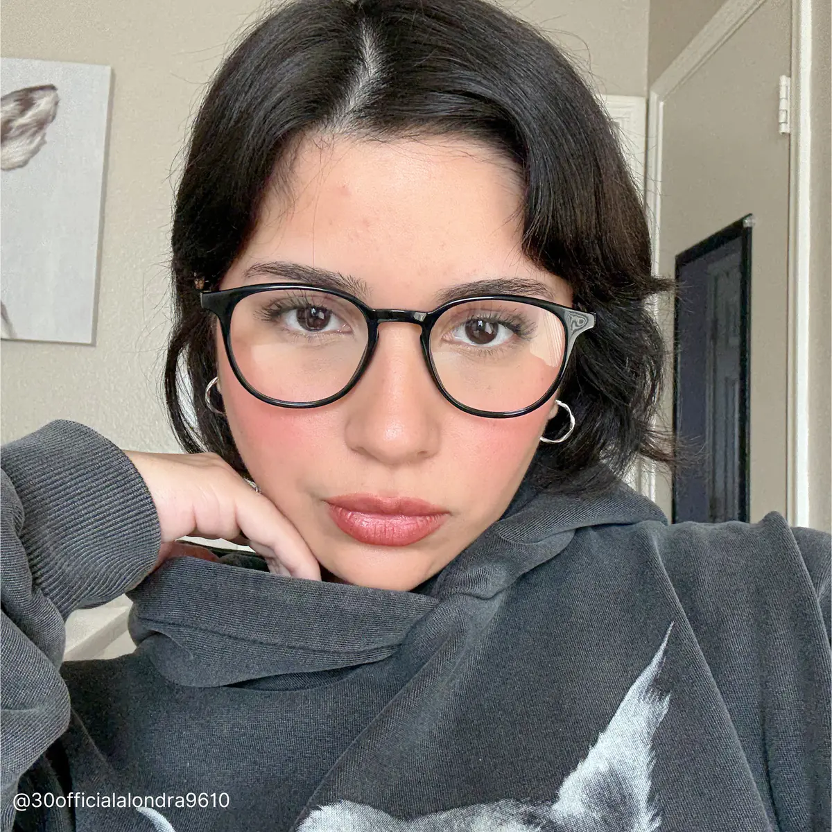 Round Black Eyeglasses