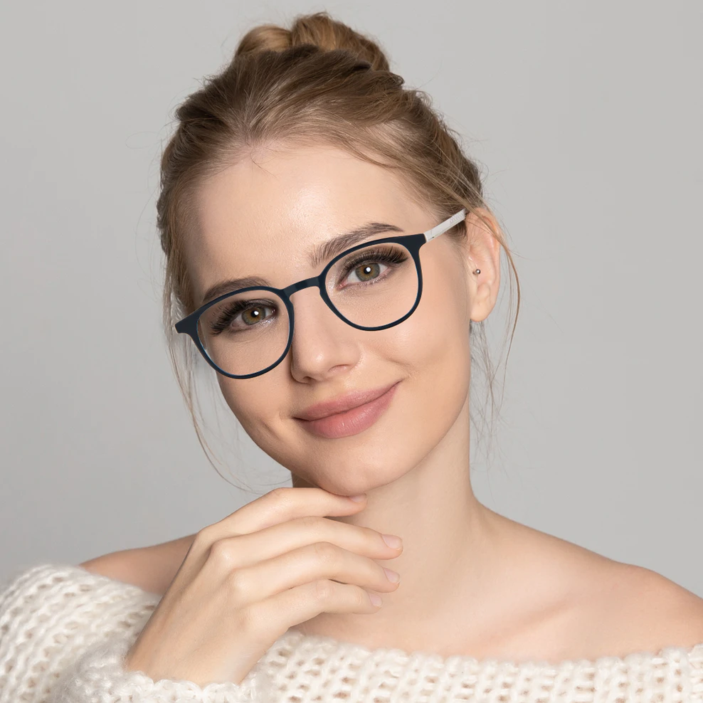 Round Black Eyeglasses