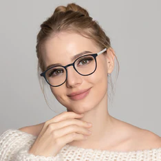 Round Black Eyeglasses