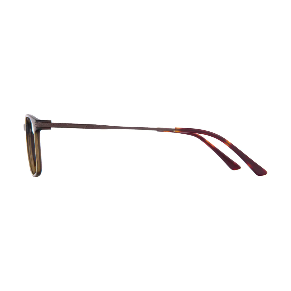 Rectangle Brown Eyeglasses
