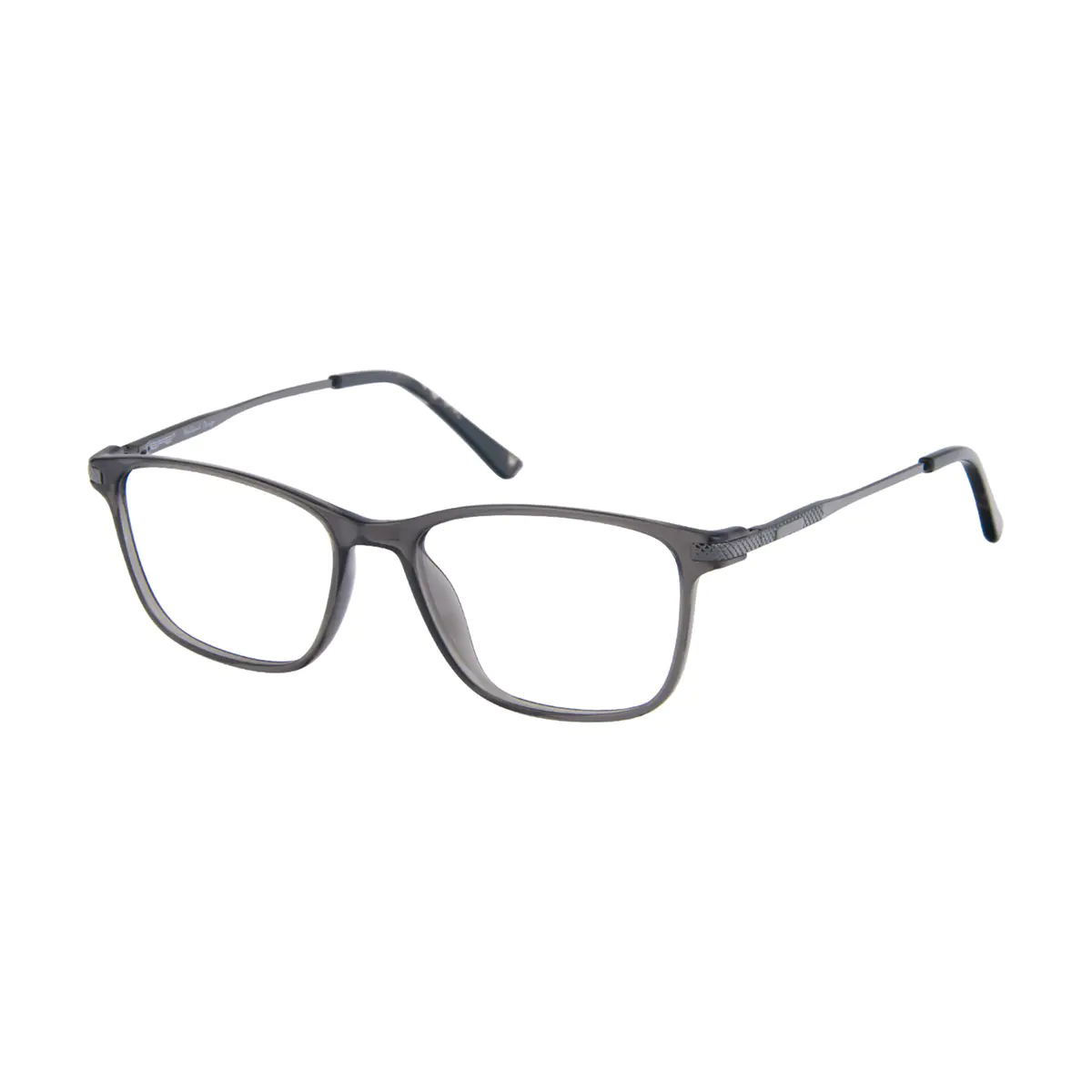 Rectangle Grey Eyeglasses