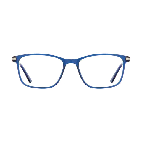 Rectangle Blue Eyeglasses