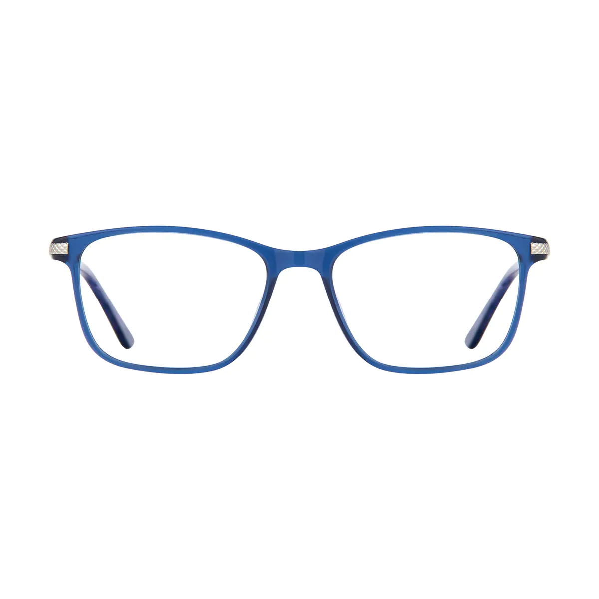 Rectangle Blue Eyeglasses