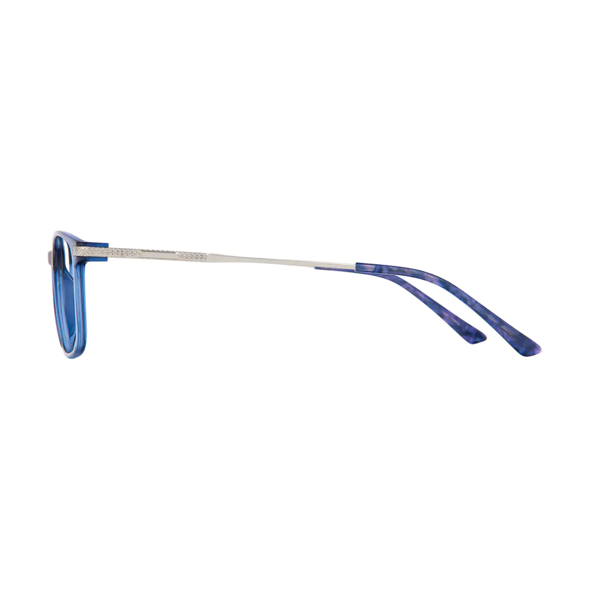 Rectangle Blue Eyeglasses