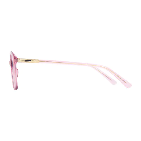Cat-eye Transparent Pink Eyeglasses