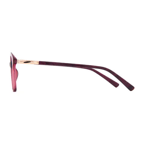 Cat-eye Transparent Red Eyeglasses