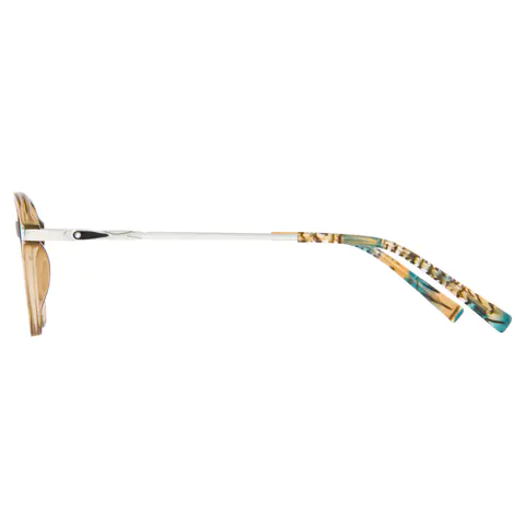 Round Transparent Brown Eyeglasses