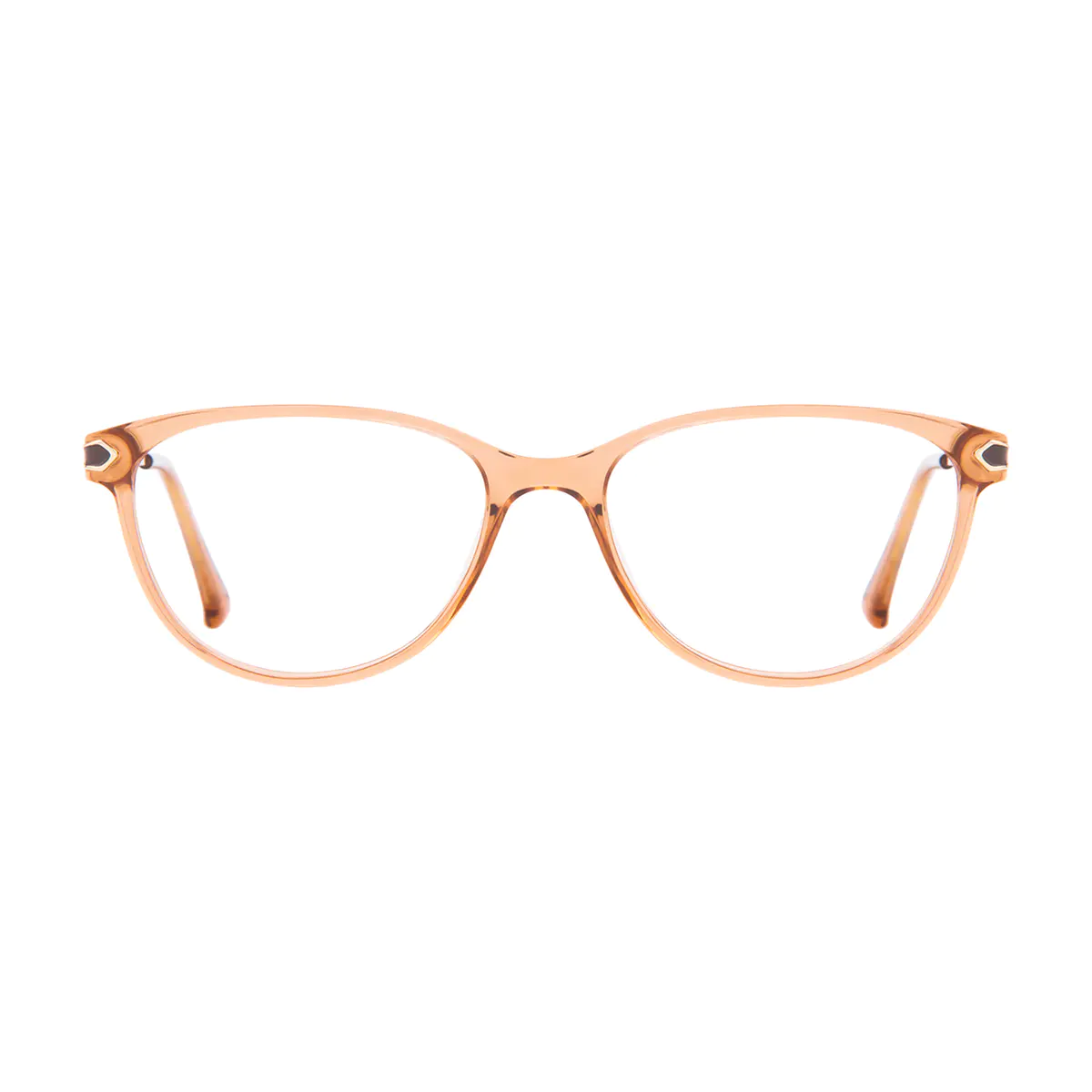 Cat-eye Light Brown Eyeglasses