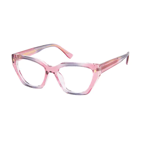 Square Pink Eyeglasses