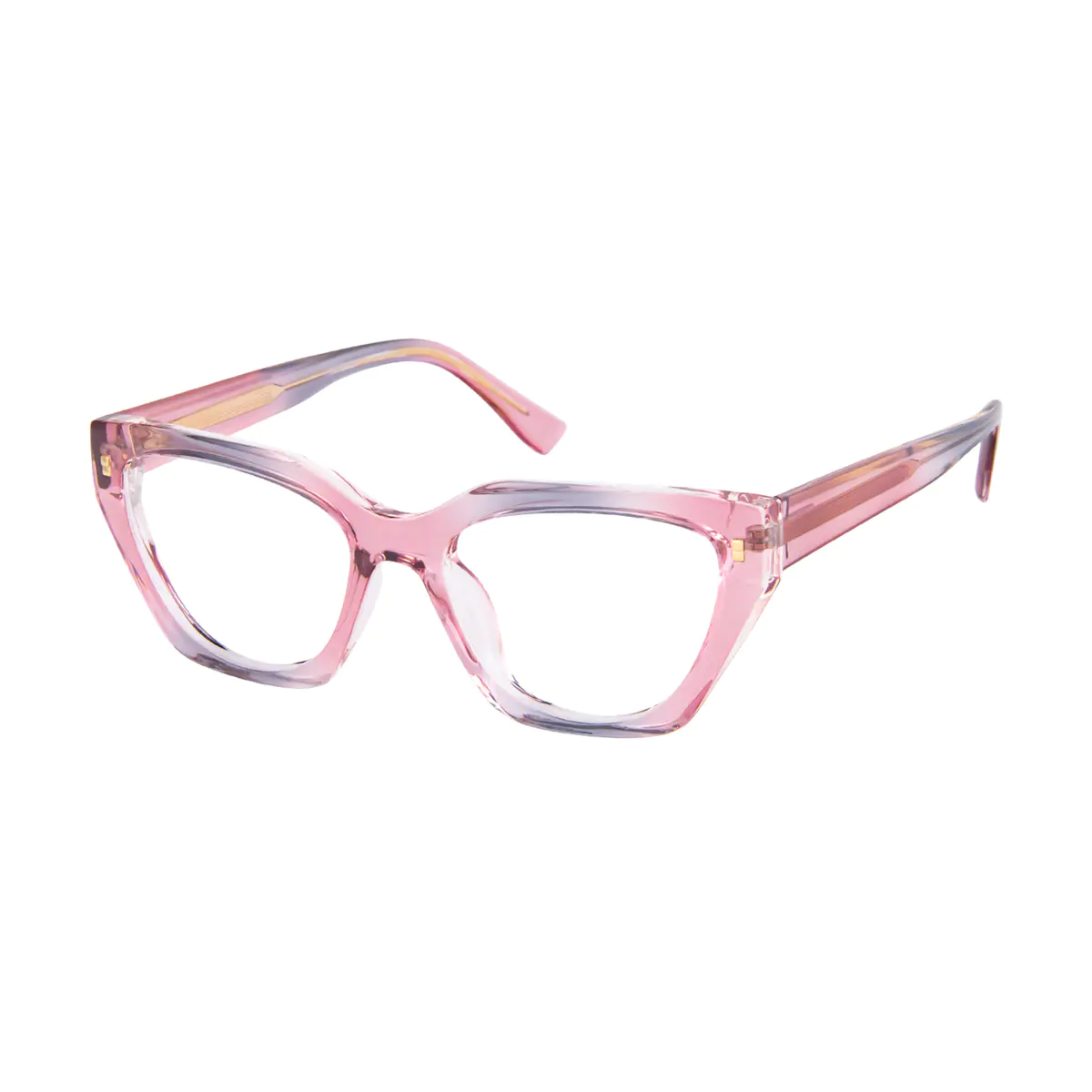 Square Pink Eyeglasses