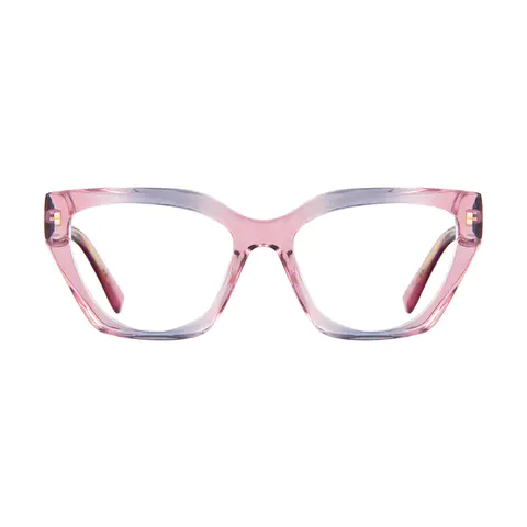 Square Pink Eyeglasses
