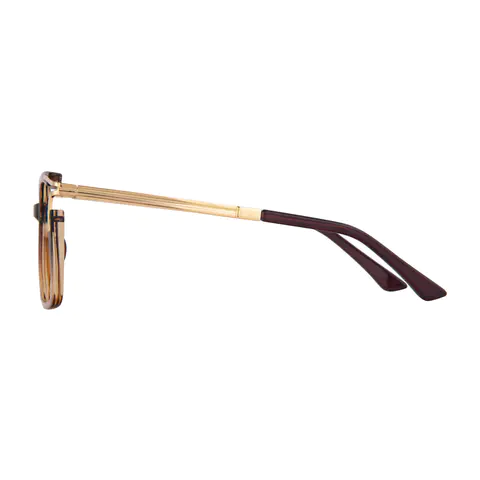 Square Brown/Yellow Eyeglasses