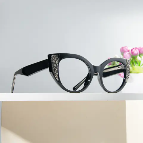 Cat-eye Black Eyeglasses
