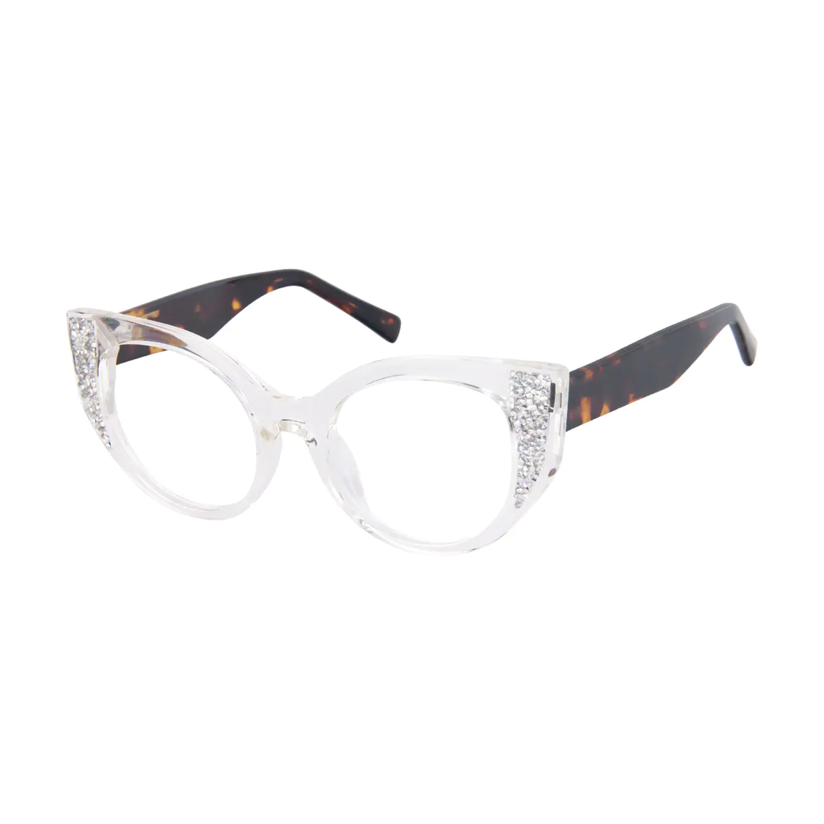 Cat-eye Clear Eyeglasses