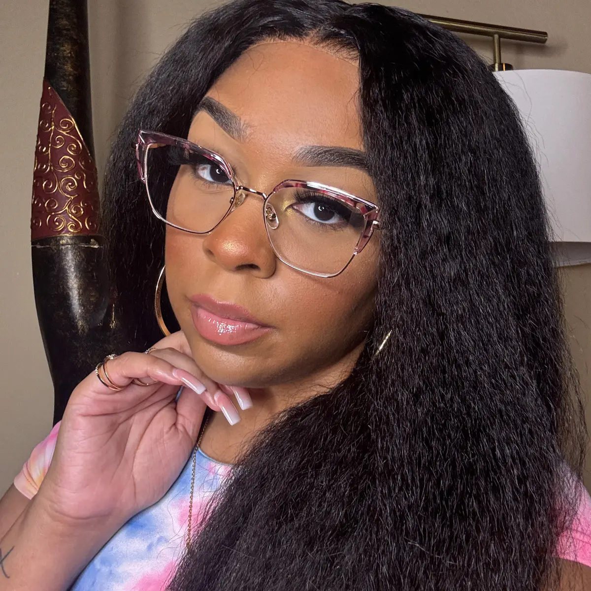 Cat-eye Pink Tortoiseshell Eyeglasses