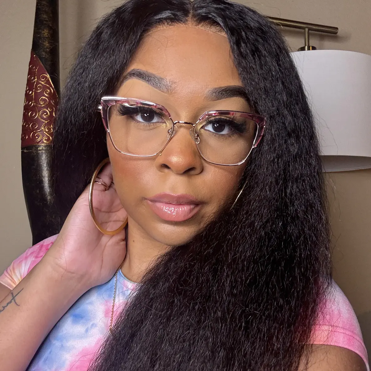 Cat-eye Pink Tortoiseshell Eyeglasses