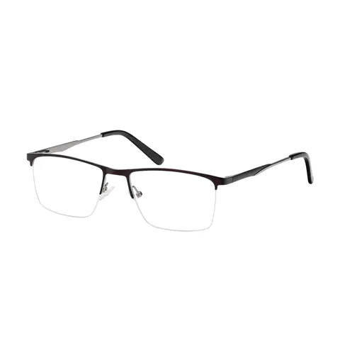 Rectangle Brown Eyeglasses