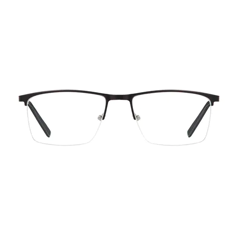 Rectangle Brown Eyeglasses