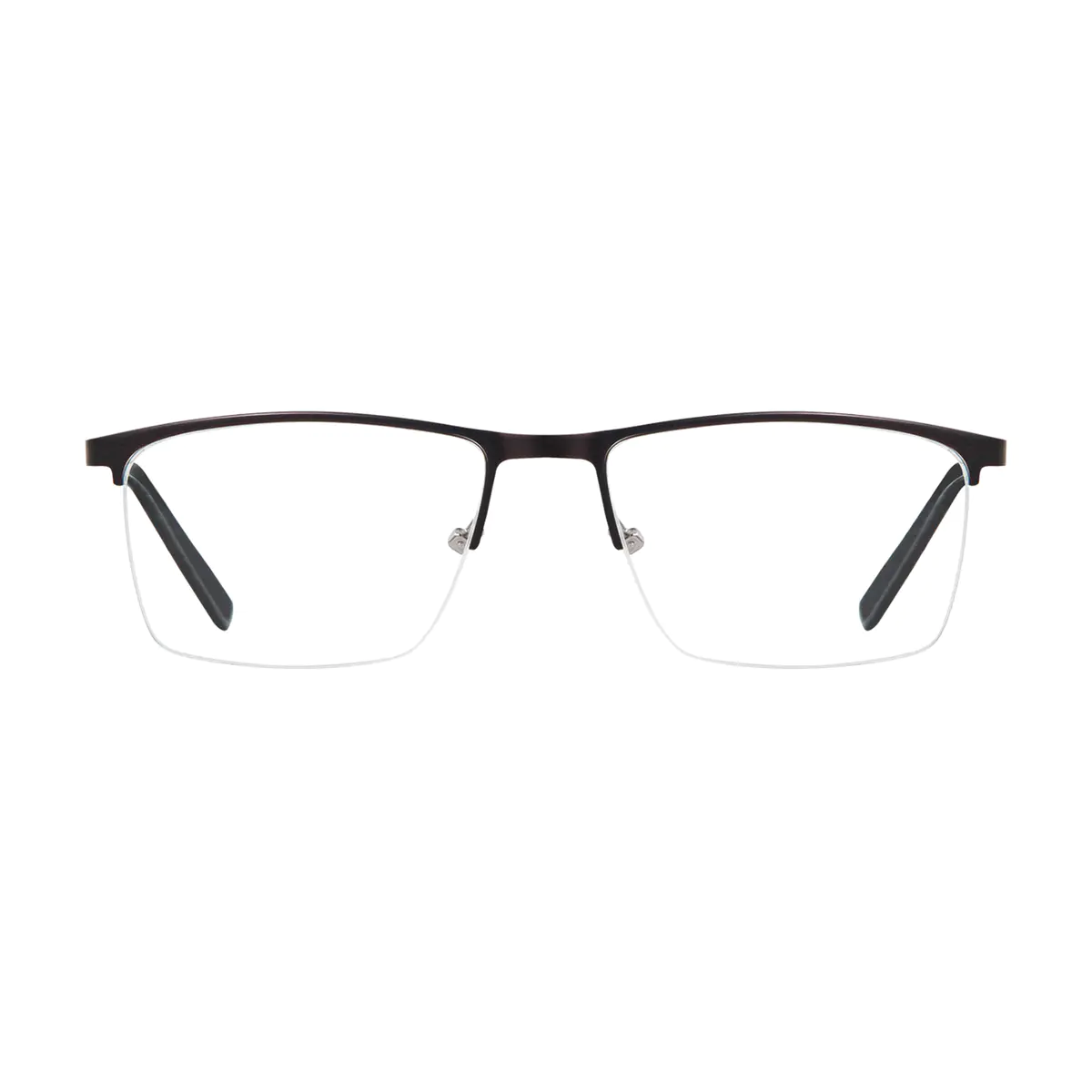 Rectangle Brown Eyeglasses