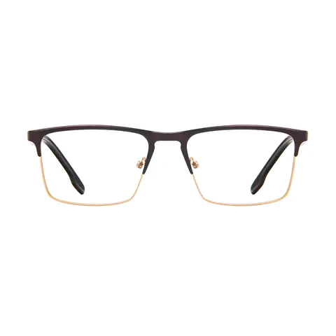 Rectangle Brown Eyeglasses