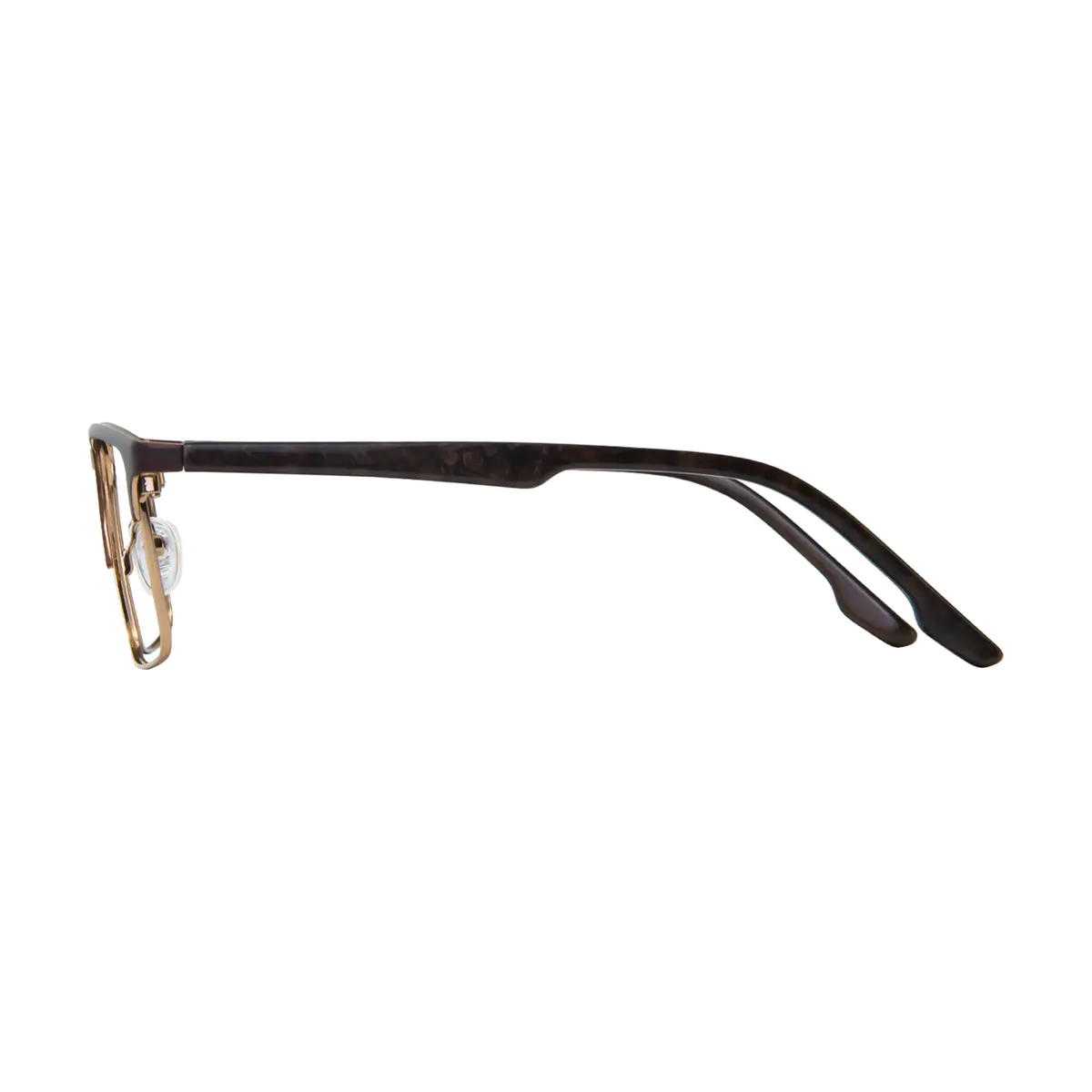 Rectangle Brown Eyeglasses