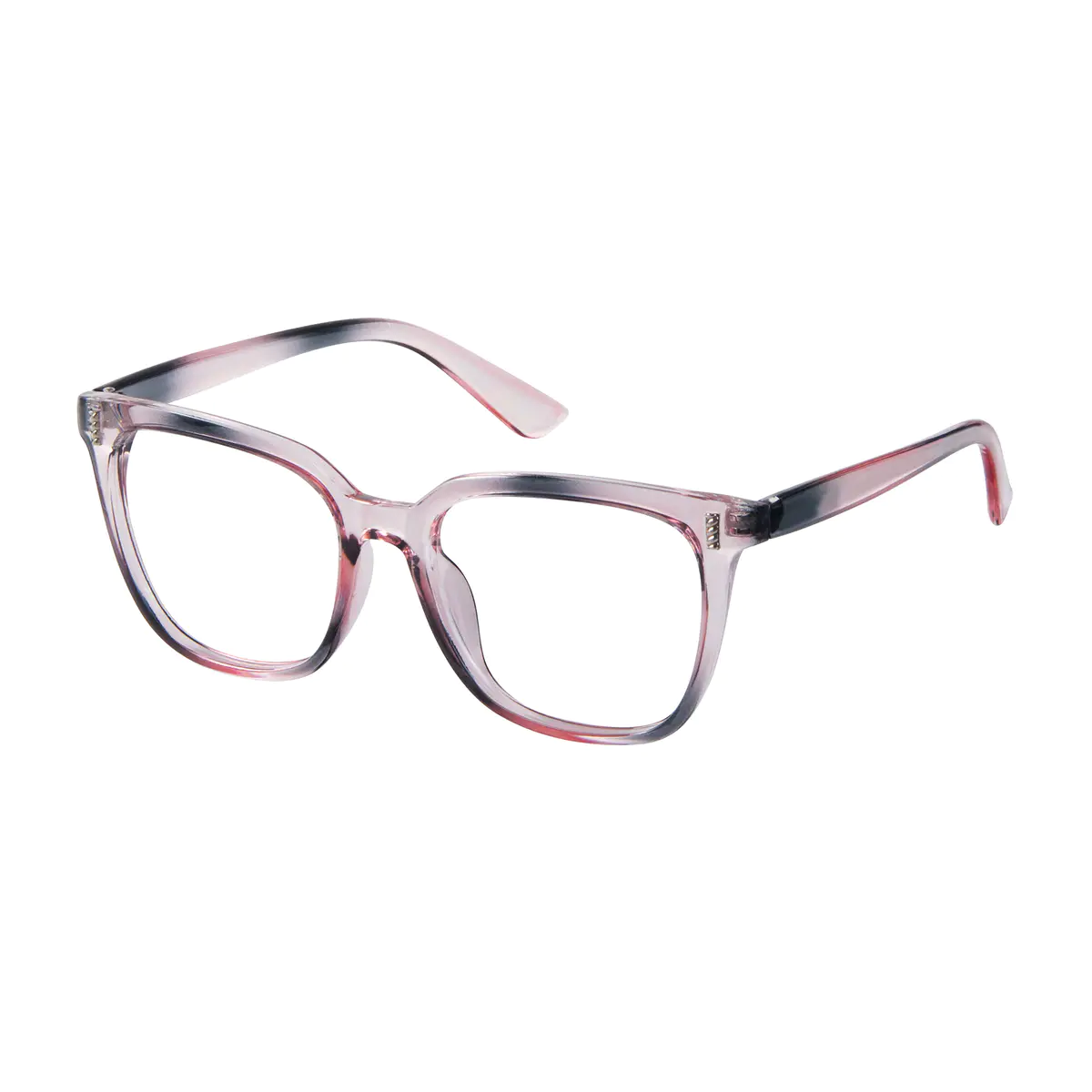 Square Gradient Pink Eyeglasses
