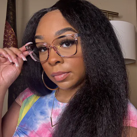 Square Gradient Pink Eyeglasses