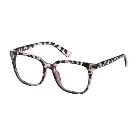 Square Ivory Tortoiseshell Eyeglasses