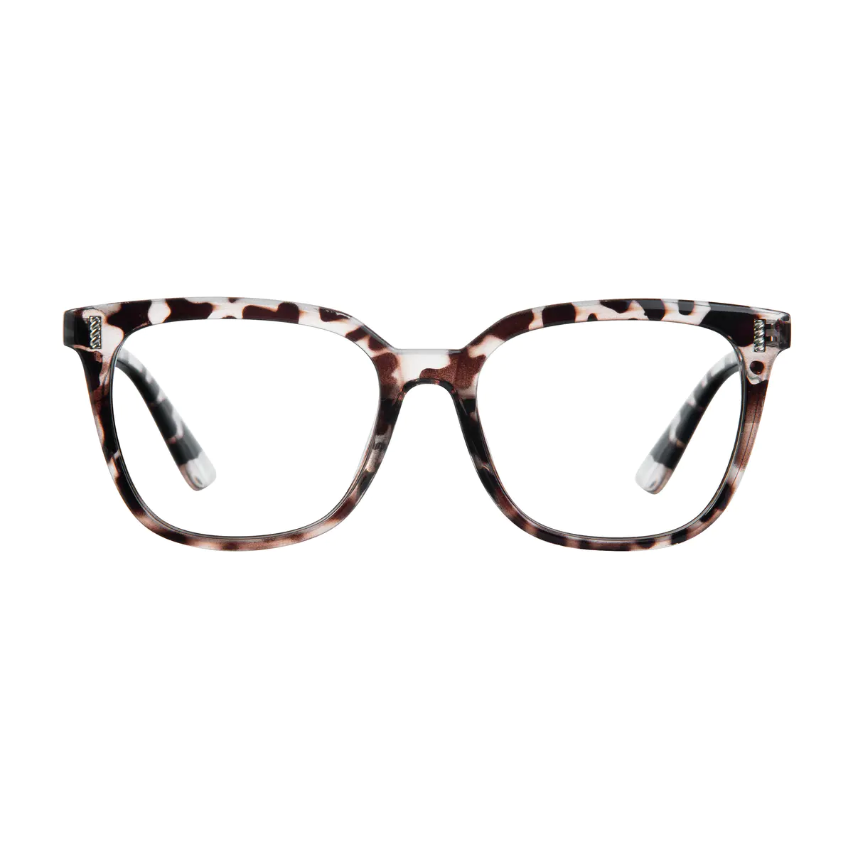 Square Ivory Tortoiseshell Eyeglasses